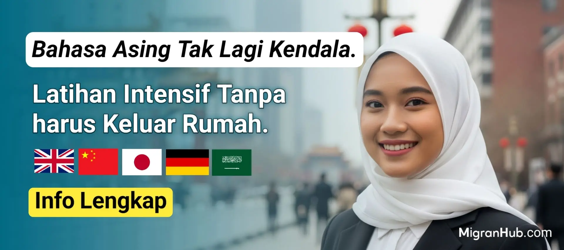 Bahasa Asing tidak lagi menjadi kendala untuk kerja ke luar negeri