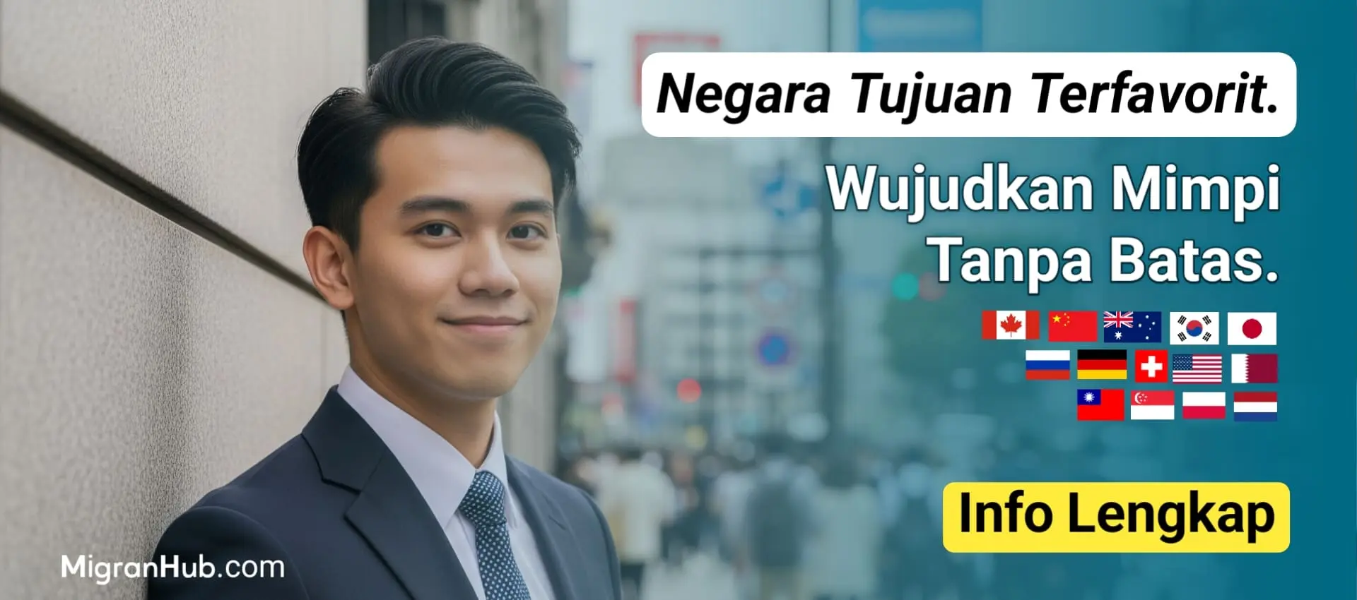 Pilihan negara favorit untuk bekerja di luar negeri