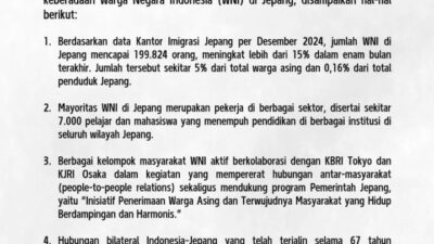 Apakah 2026 Terakhir Masuknya Pekerja Indonesia Ke Jepang? Begini Klarifikasi KBRI Tokyo Dan KJRI Osaka